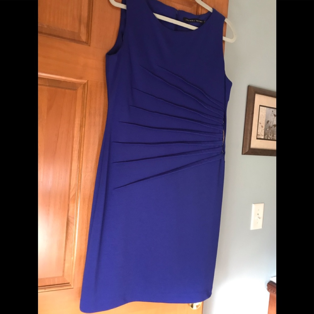 Blue sleeveless dress